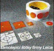 Odrazov samolepic ttky firmy Leica