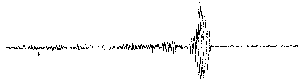 Obr. 6: Seismick zznam pokusnho jadernho vbuchu USA, registrovanho v roce 1988 seismickou stanic POLOM