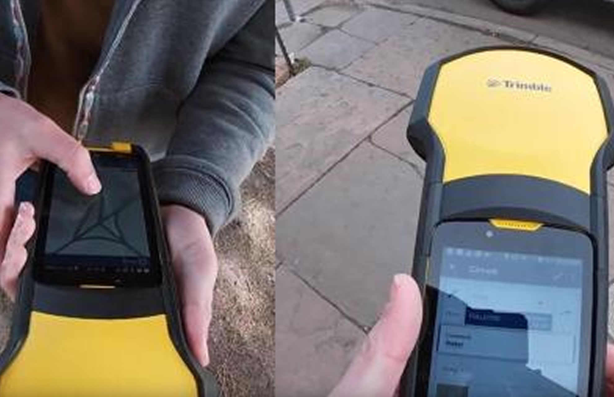 GIS sběr dat GNSS Trimble TDC150 pohled na displej