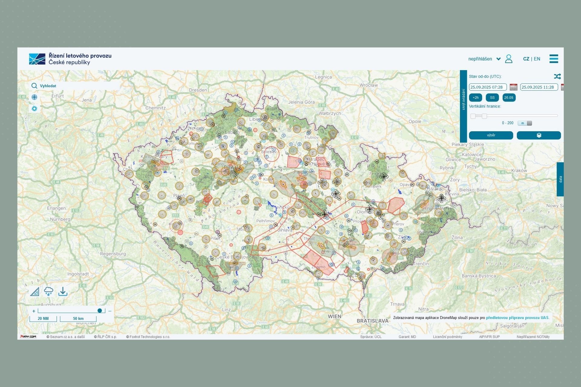 DroneMap Pro P edletovou P pravu Provozu Dron Zem m i 