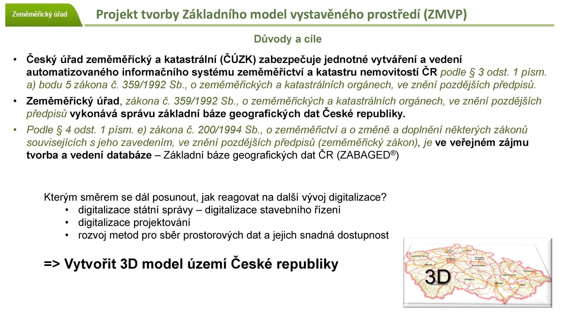 ZMVP Pavel Šidlichovský Základní model vystavěného prostředí