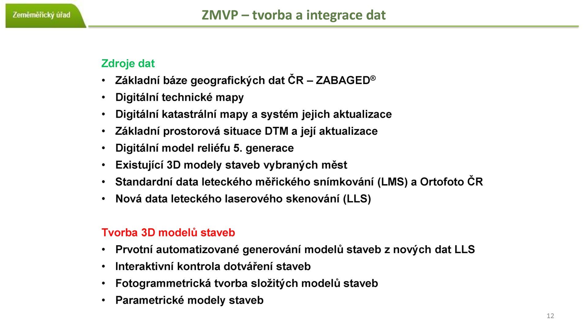 ZMVP Pavel Šidlichovský Základní model vystavěného prostředí